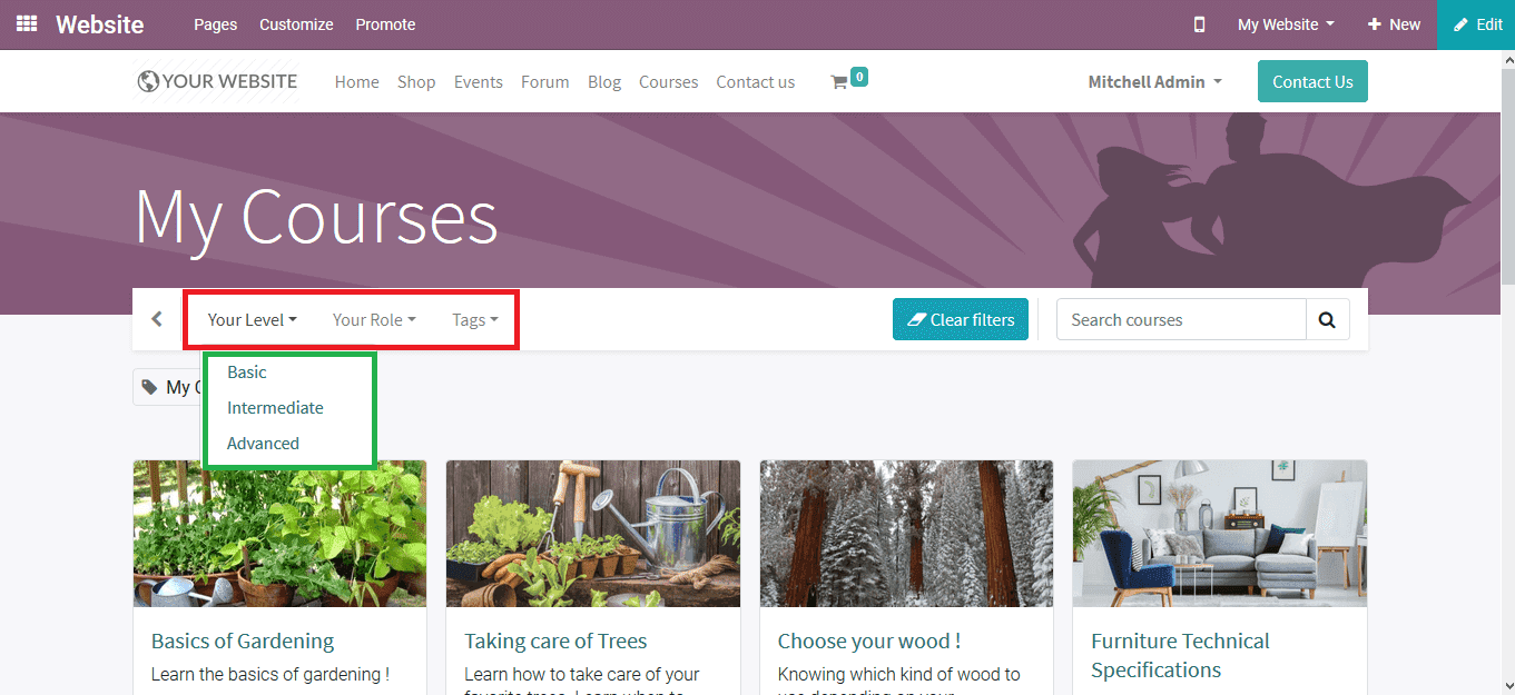 viewing-courses-on-the-website