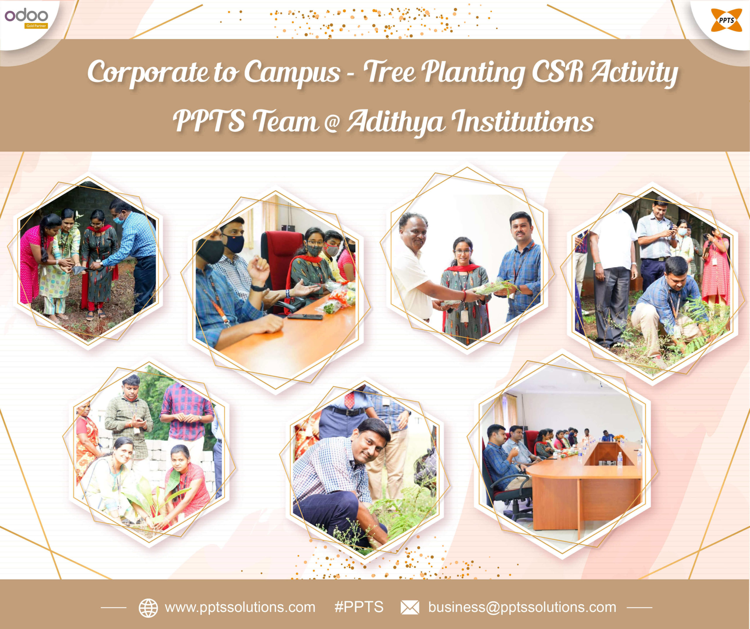 Corporate-to-campus-tree-planting-CSR-activity-PPTS-team-&-Adithya-Institutions