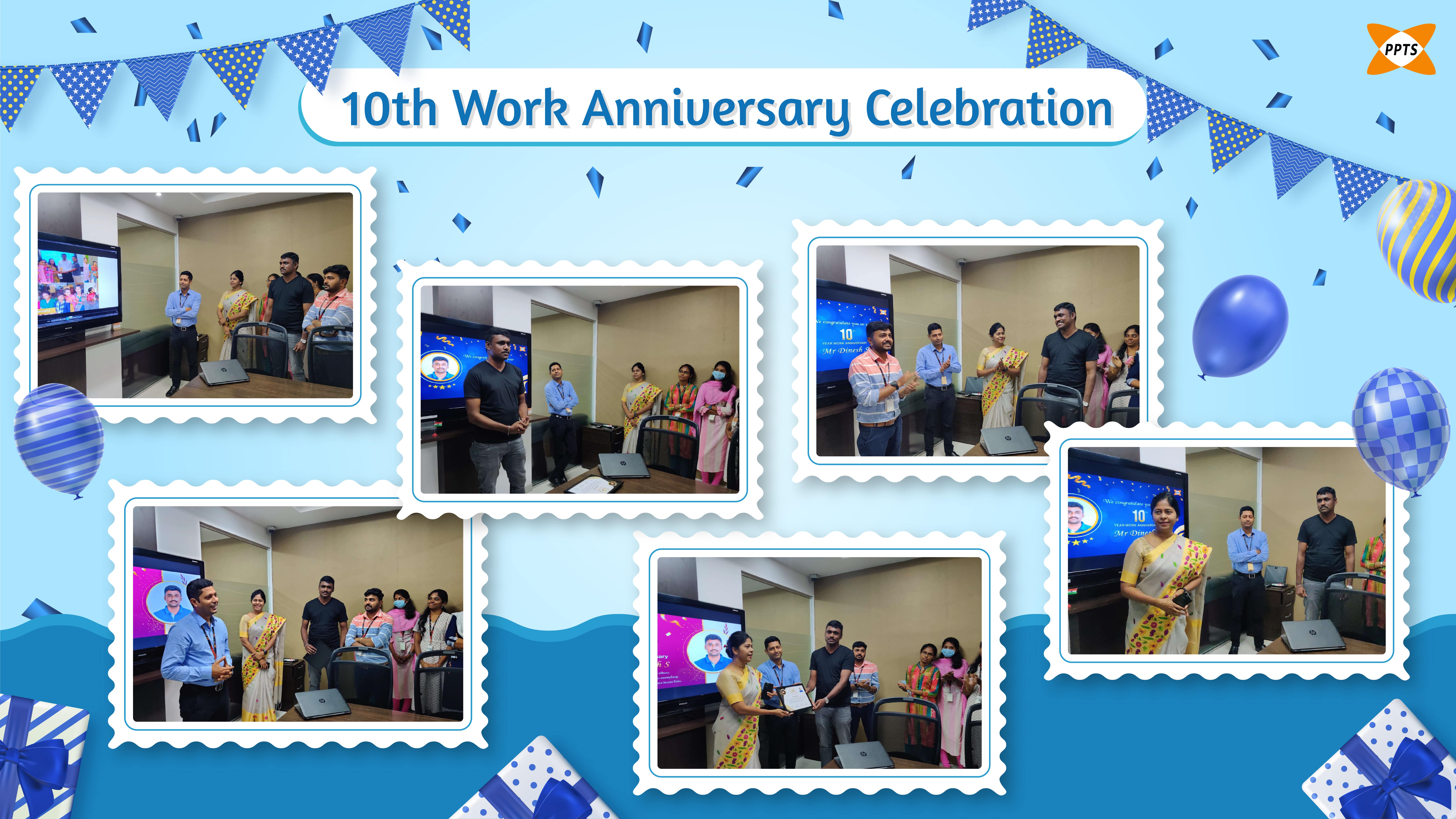 Dinesh-Work-Anniversary