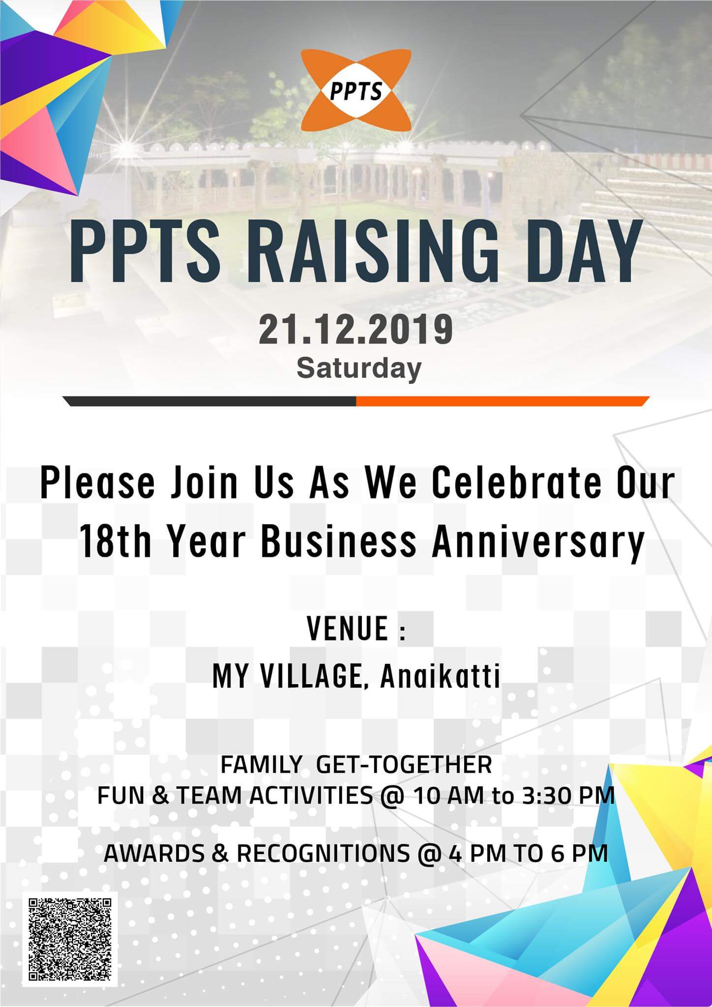PPTS Raising Day Invitation Design 1