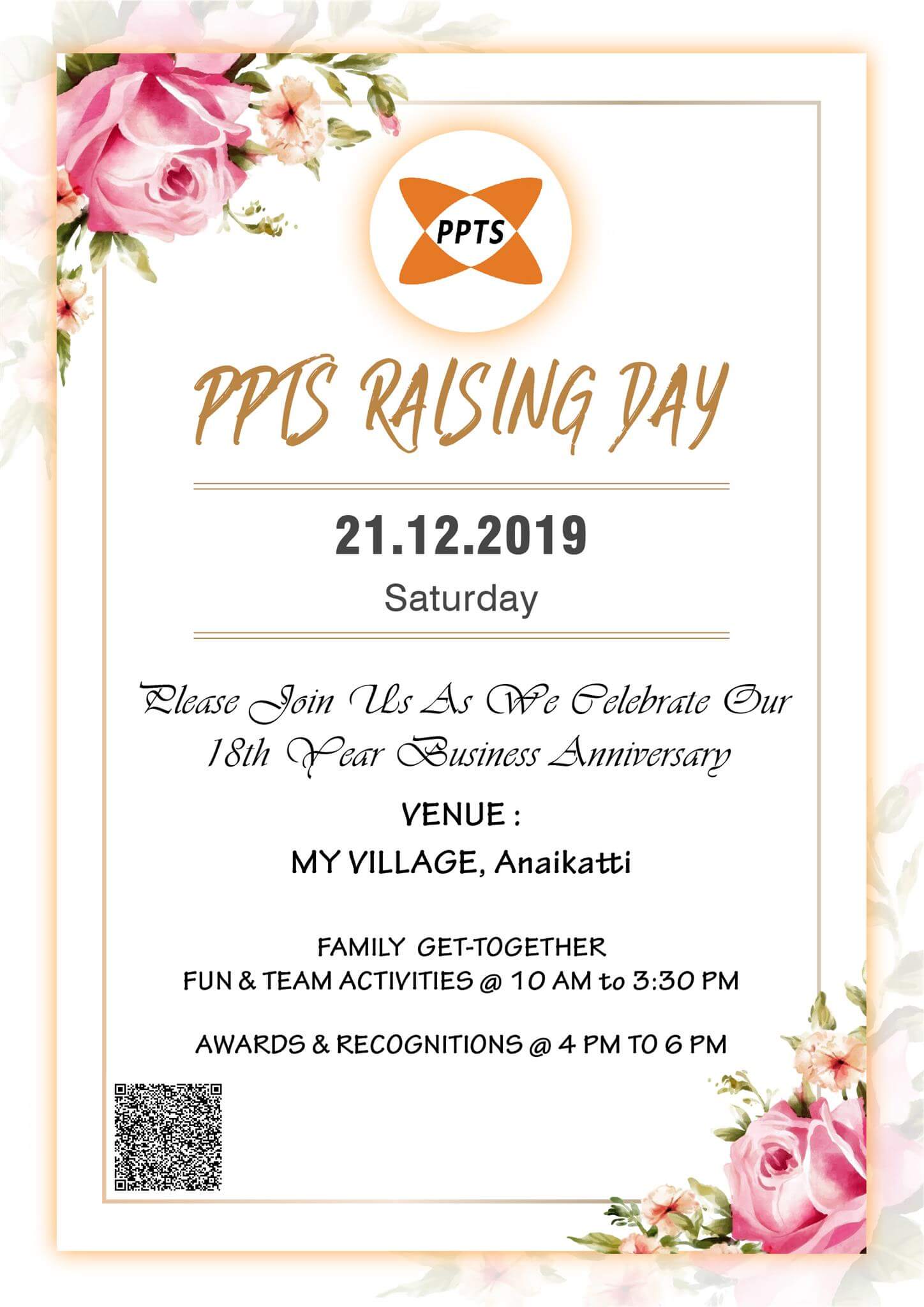 PPTS Raising Day Invitation Design 2